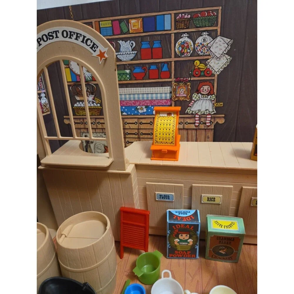 Ideal Jody General Store Play Set with Accessories 1974 Vintage Stove Chair